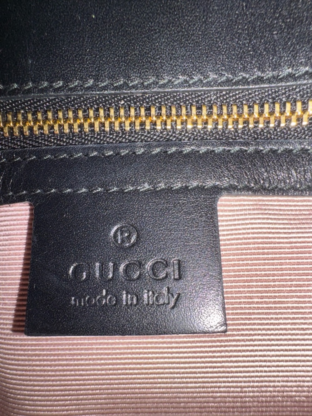 Gucci Arli Double GG Black Leather Shoulder/Crossbody Bag - Picture 11 of 15